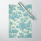 Antique 19th Century French Chateau Toile de Jouy Wrapping Paper Gallery Image 1
