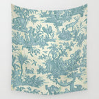 Antique 19th Century French Chateau Toile de Jouy Wall Tapestry Gallery Image 4