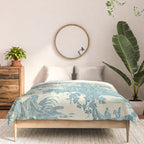 Antique 19th Century French Chateau Toile de Jouy Comforter Gallery Image 3