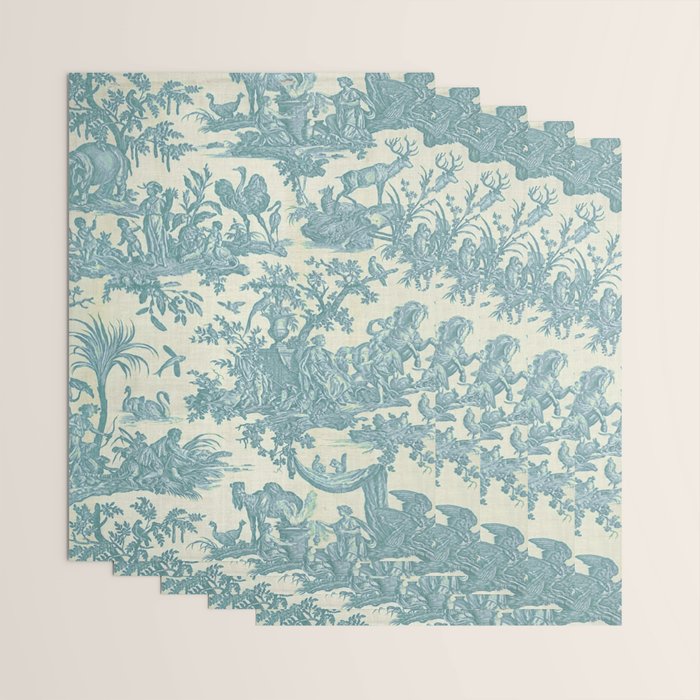 Antique 19th Century French Chateau Toile de Jouy Wrapping Paper Gallery Image 3