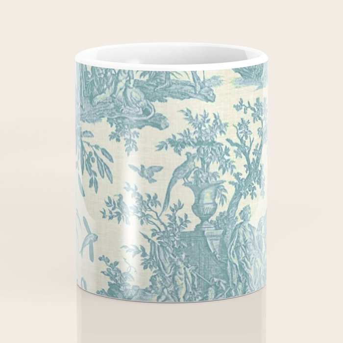 Antique 19th Century French Chateau Toile de Jouy Coffee Mug Gallery Image 4