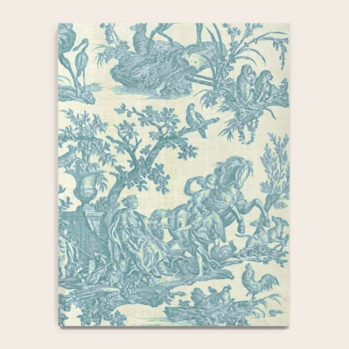 Antique 19th Century French Chateau Toile de Jouy Notebook Gallery Image 4