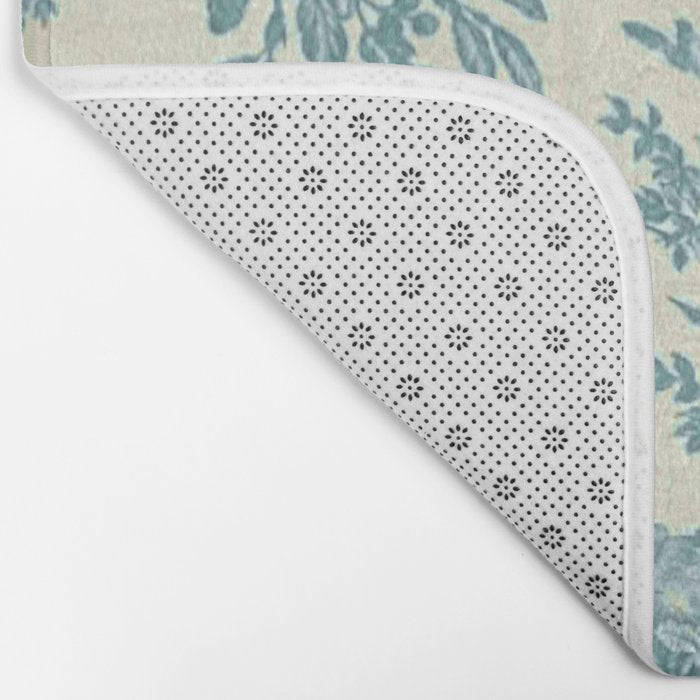 Antique 19th Century French Chateau Toile de Jouy Bath Mat Gallery Image 2