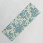 Antique 19th Century French Chateau Toile de Jouy Yoga Mat Gallery Image 1