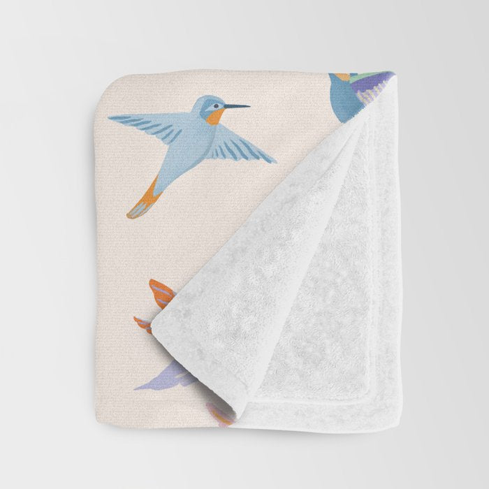 Hummingbirds Throw Blanket Gallery Image 3