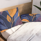 Scorpio Dark Abstract Botanical Pillow Sham Gallery Image 2