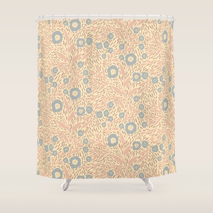 Botanical Garden - Neutral  tone Shower Curtain Gallery Image 1
