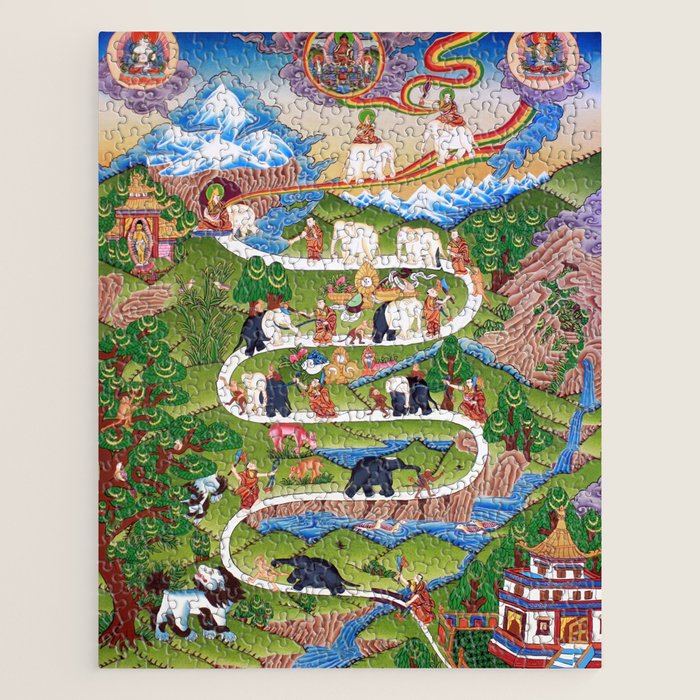 The Nine Mental Abidings Buddhist Path of Samatha Jigsaw Puzzle Gallery Image 1