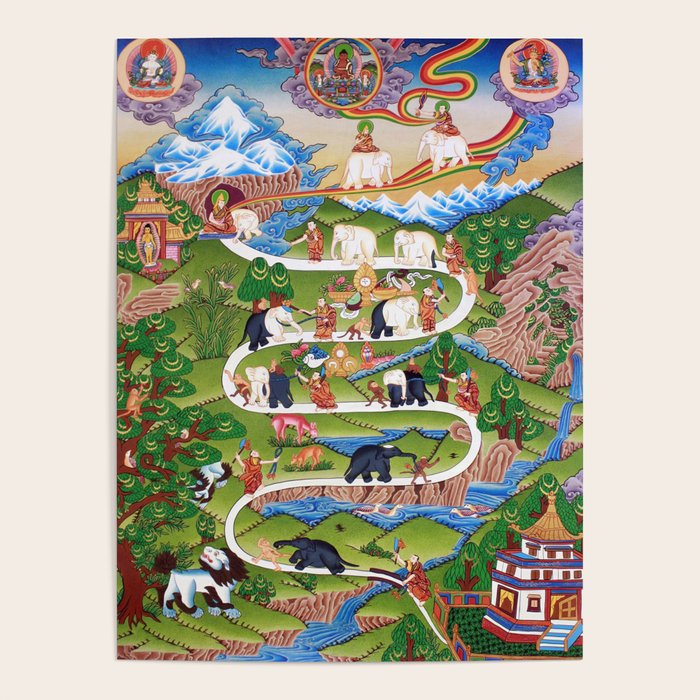 The Nine Mental Abidings Buddhist Path of Samatha Poster Gallery Image 4