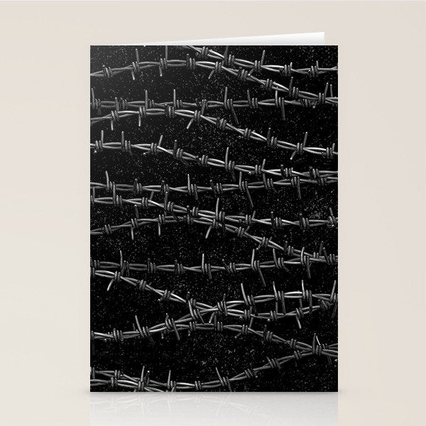Bouquets of Barbed Wire Stationery Card Gallery Image 2