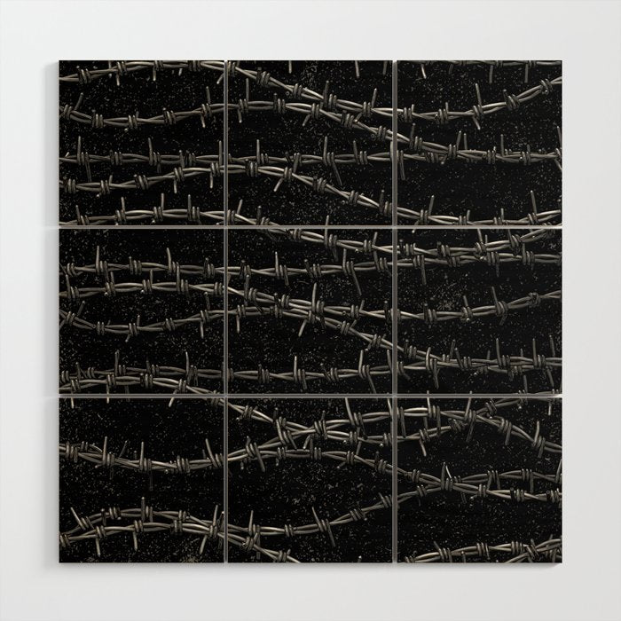 Bouquets of Barbed Wire Wood Wall Art Gallery Image 1