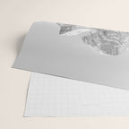 Rocky Mountains Black and White Wrapping Paper Gallery Image 2