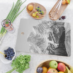 Rocky Mountains Black and White Cutting Board Gallery Image 2