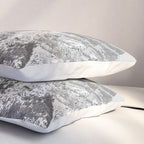 Rocky Mountains Black and White Pillow Sham Gallery Image 3