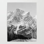 Rocky Mountains Black and White Poster Gallery Image 4
