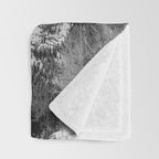 Rocky Mountains Black and White Throw Blanket Gallery Image 3