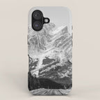 Rocky Mountains Black and White iPhone Case Gallery Image 1