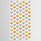 Spring Tulips X Rainbow Mid Century Flowers Tablecloth Gallery Image 2