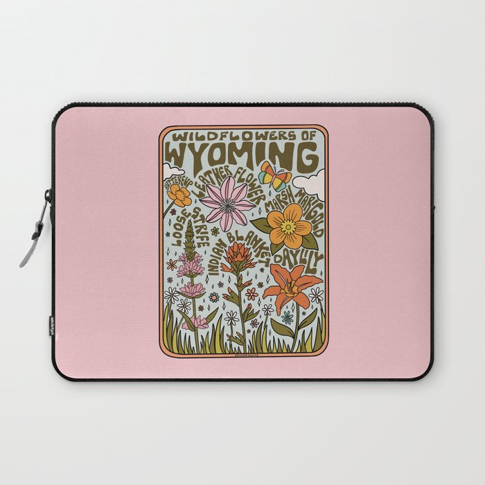 Wyoming Wildflowers Laptop Sleeve Gallery Image 1