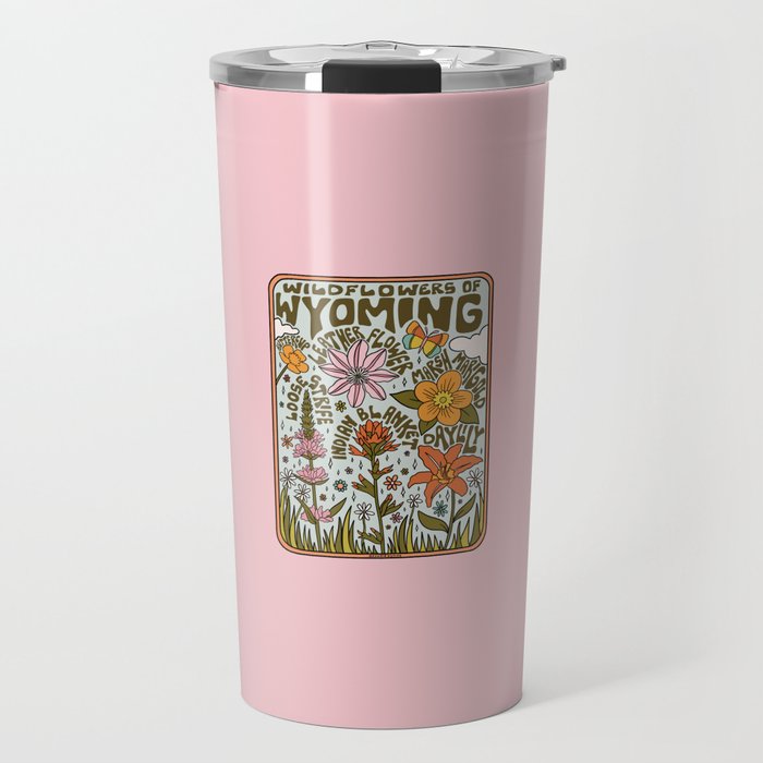 Wyoming Wildflowers Travel Mug Gallery Image 1
