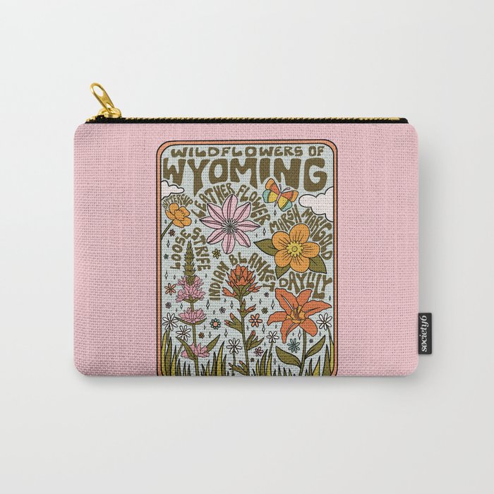 Wyoming Wildflowers Carry All Pouch Gallery Image 1