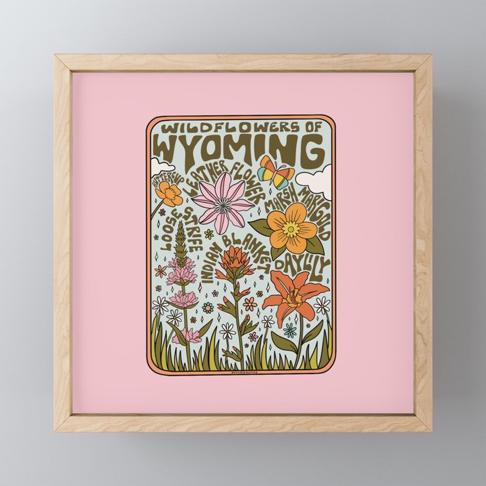 Wyoming Wildflowers Mini Art Print Gallery Image 1