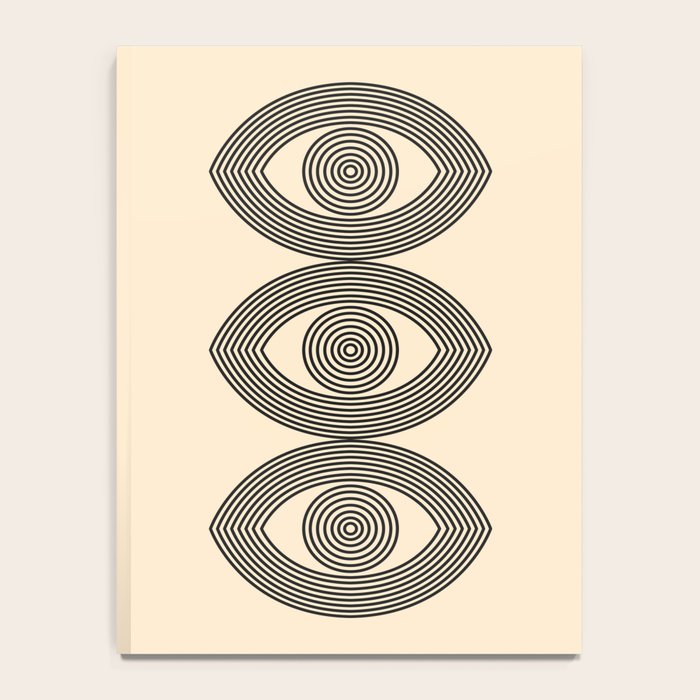 Abstraction_EYE_LINE_POP_ART_Minimalism_001X Notebook Gallery Image 4