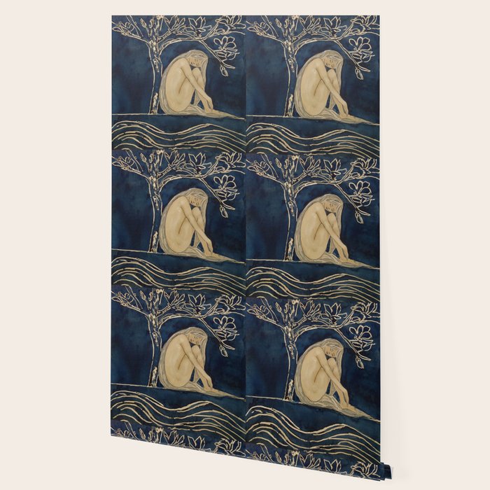 Girl sleeping under magnolia flowers Wallpaper Gallery Image 2