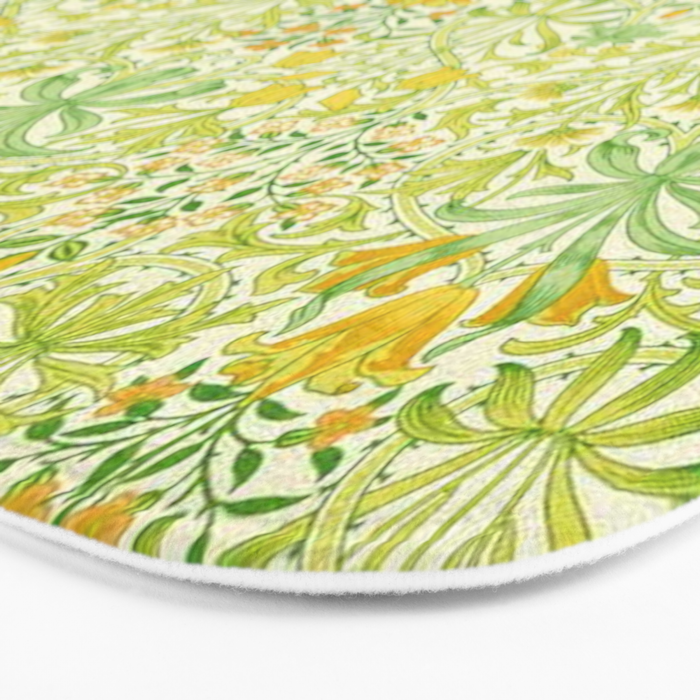William Morris Woodland Weeds Sap Green Bath Mat Gallery Image 3