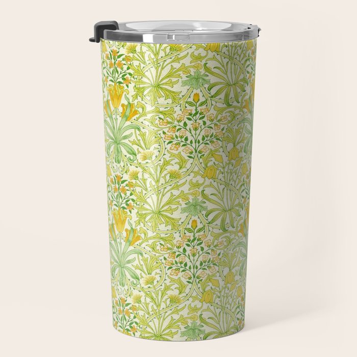 William Morris Woodland Weeds Sap Green Travel Mug Gallery Image 3