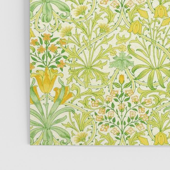William Morris Woodland Weeds Sap Green Poster Gallery Image 3
