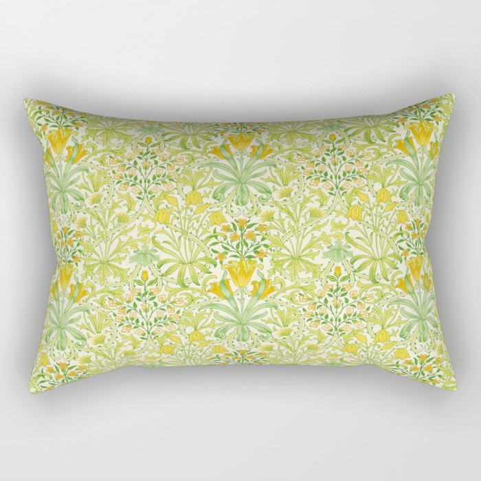 William Morris Woodland Weeds Sap Green Rectangular Pillow Gallery Image 2