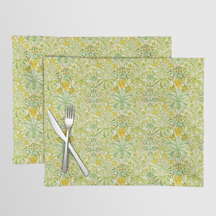 William Morris Woodland Weeds Sap Green Placemat Gallery Image 1