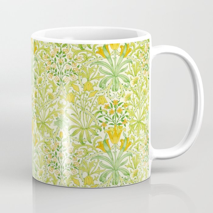 William Morris Woodland Weeds Sap Green Coffee Mug Gallery Image 1