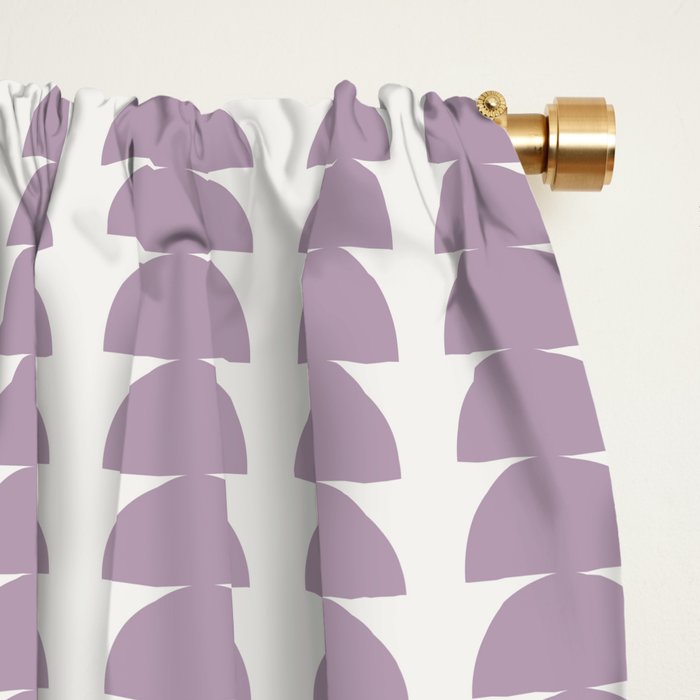 Maude Pattern - Lilac Purple Window Curtain Gallery Image 2