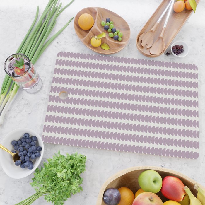 Maude Pattern - Lilac Purple Cutting Board Gallery Image 2