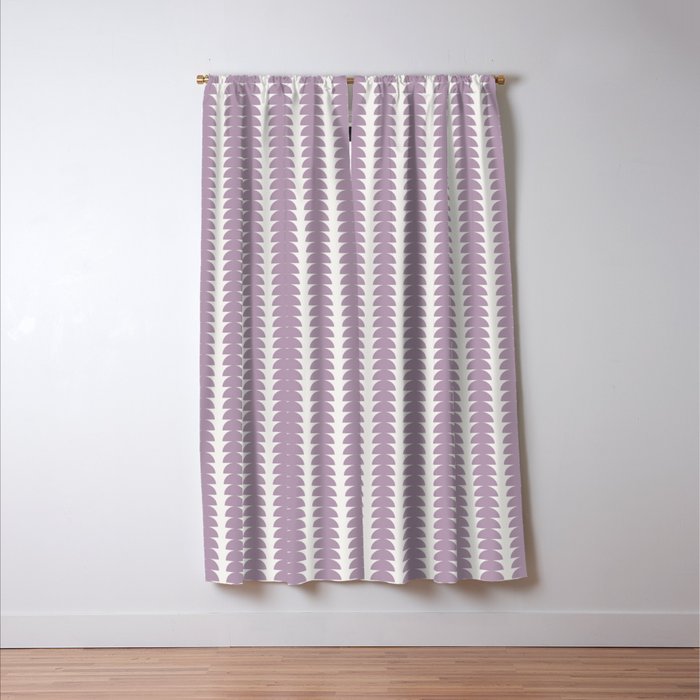 Maude Pattern - Lilac Purple Window Curtain Gallery Image 3