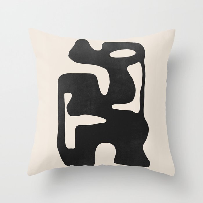 Modern Abstract Shapes 42 Throw Pillow Gallery Image 6