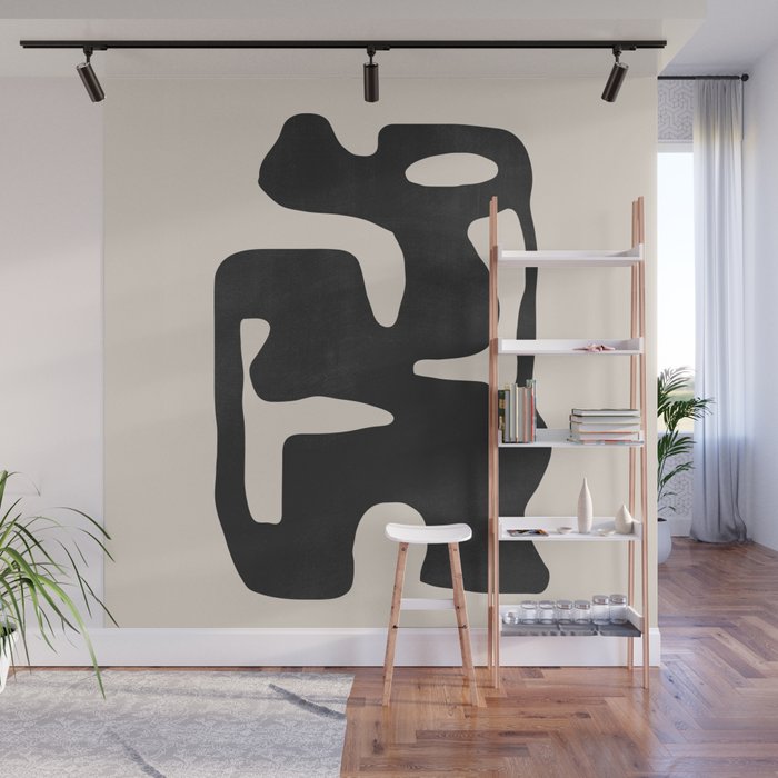 Modern Abstract Shapes 42 Wall Mural Gallery Image 1