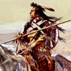âIndian With Spear â by Charles M Russell Coffee Mug Gallery Image 2