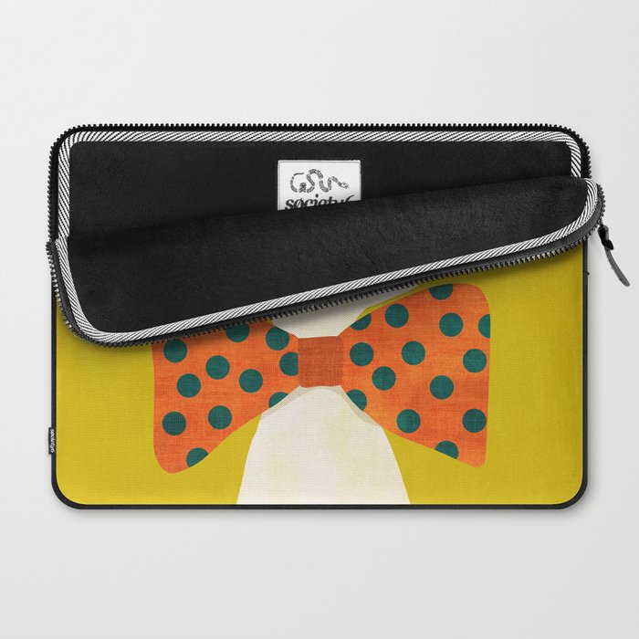 Cat with incredebly oversized humongous bowtie Laptop Sleeve Gallery Image 2