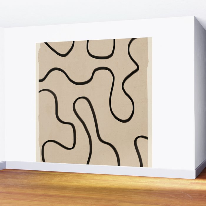 Abstract line art 145 Wall Mural Gallery Image 2