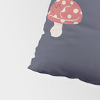 Cat and Plant 48: Cat Mushroom Pillow Sham Gallery Image 4
