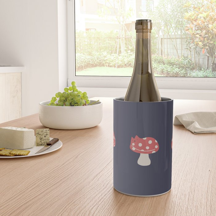 Cat and Plant 48: Cat Mushroom Wine Chiller Gallery Image 4