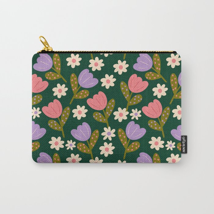 Night Flowers  Carry All Pouch Gallery Image 1