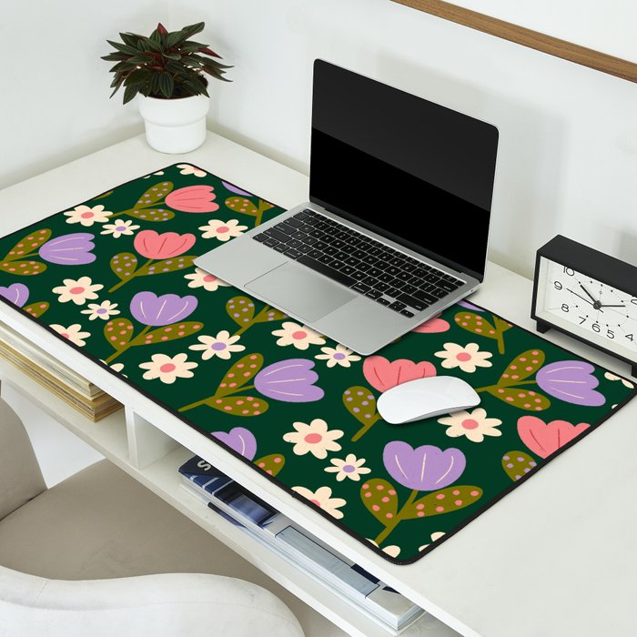 Night Flowers  Desk Mat Gallery Image 2