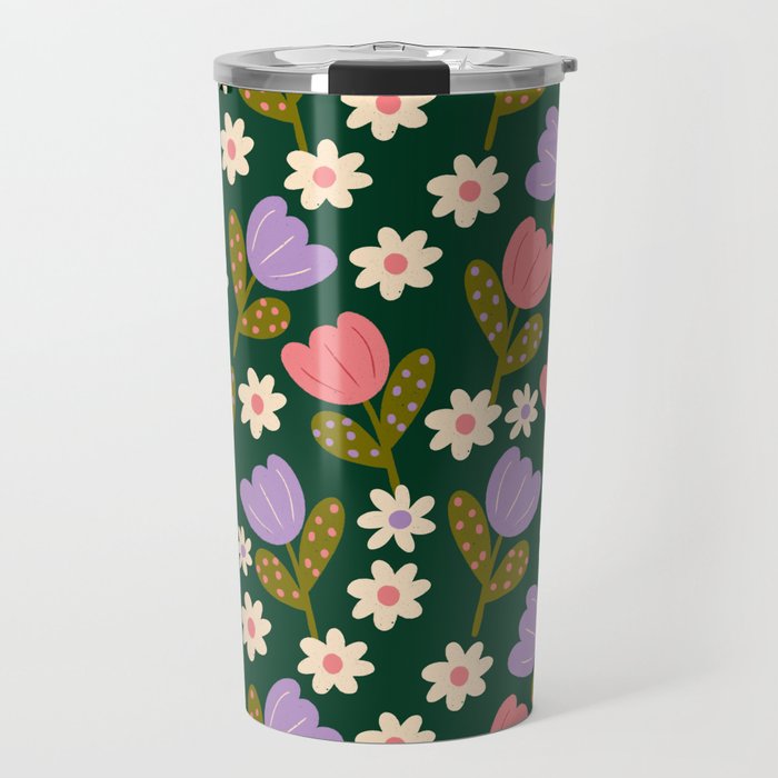 Night Flowers  Travel Mug Gallery Image 1