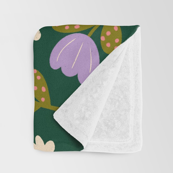 Night Flowers  Throw Blanket Gallery Image 3