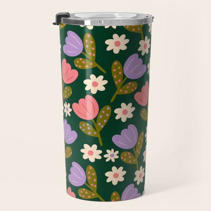 Night Flowers  Travel Mug Gallery Image 3