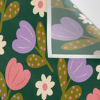 Night Flowers  Wall Tapestry Gallery Image 3